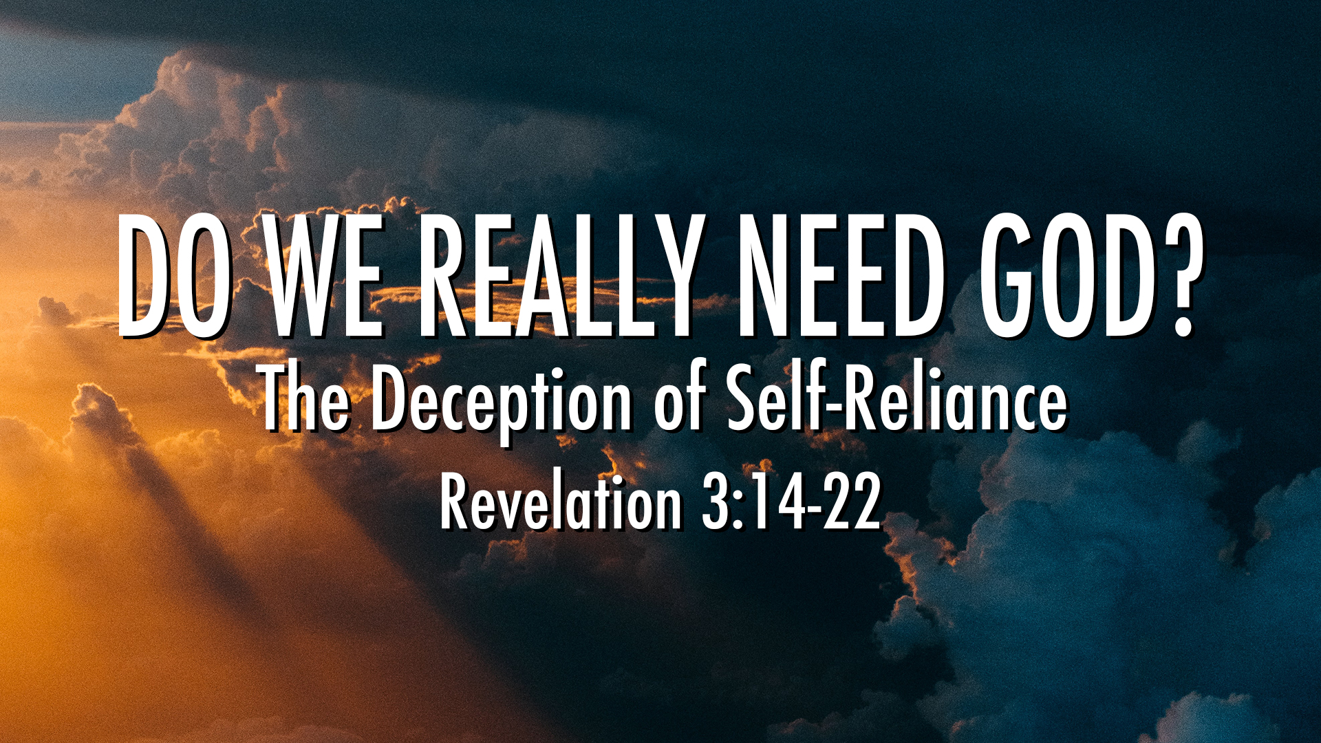 Do We Really Need God?